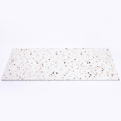Adema Tops Topblad - 120.5x1.8x46cm - 2 afvoeren - zonder kraangaten - Terrazzo