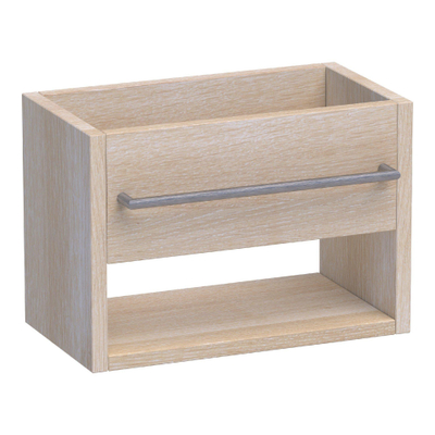 Saniclass Small fonteinonderkast 40x28x22cm met 1 lade zonder greep Hout White Oak OUTLET