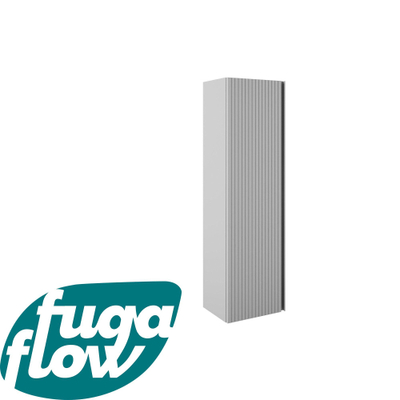 FugaFlow Eccelente Arredo Hoge Kast - 120x34.5x27.5cm - 1 deur - mat greige (grijs) - MDF