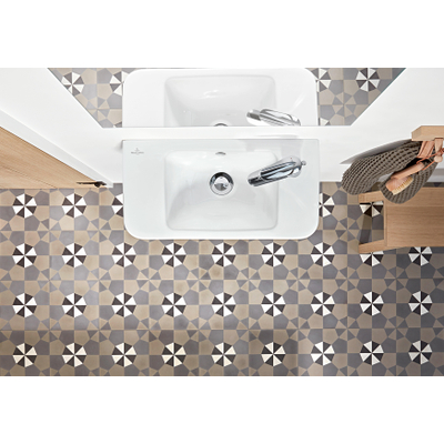 Villeroy & Boch O.novo fontein 50x37cm m.1 kraangat met overloop wit