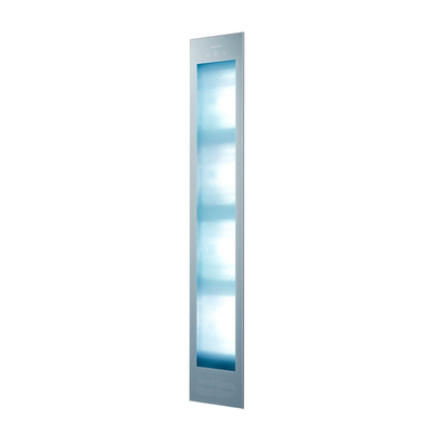 Sunshower Deluxe Organic Grey - 32x187x16cm - UV- en infrarood - inbouw - full body - 2000watt - eindinstallatie en 5 jaar garantie - aluminium Grey