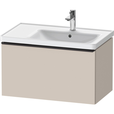 Duravit D-Neo wastafelonderkast 78.4x44x45.2cm 1 lade met softclose Taupe Mat