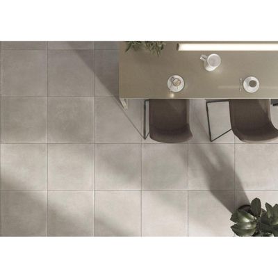 Kerabo wand- en vloertegel - 60x60cm - 10mm - Vierkant - Betonlook - Beige mat