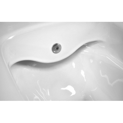 Sanicare Rondo wandbidet 51.5x36cm compact met bidetspoeler zonder zitting wit