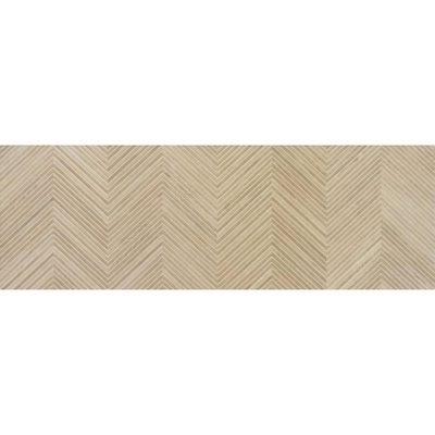 SAMPLE Baldocer Cerámica Larchwood Zig Alder gerectificeerd Wandtegel Mat Beige
