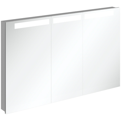 Villeroy & Boch My View In inbouw spiegelkast met LED verlichting 3 voudig dimbaar met 3 deuren 120.1x74.7x10.7cm