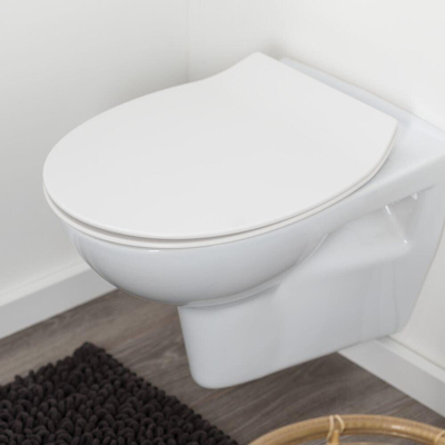 Tiger Estoril Toiletbril met deksel Duroplast Wit