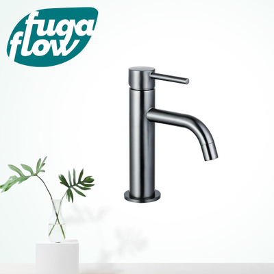 FugaFlow Eccelente Sobrado Badkamer Slim Wastafelkraan - 17.3cm - opbouw - gunmetal PVD