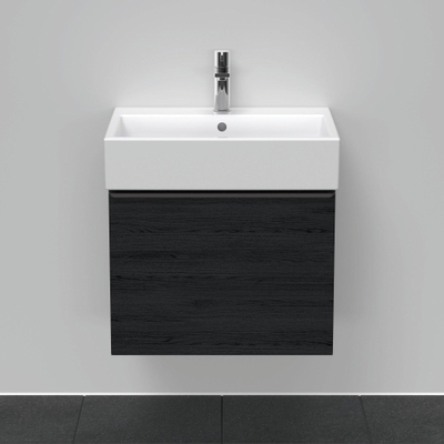 Duravit D-Neo wastafelonderkast 58.4x44x44.2cm 1 lade Eiken (zwart) Mat