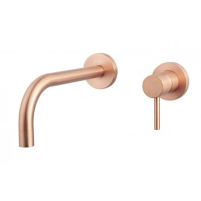 Wiesbaden Slim Twenty eenhendel wastafel-afbouwdeel geborsteld koper