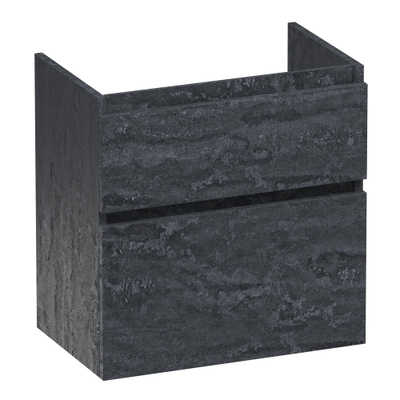 BRAUER Delight wastafelonderkast ondiep - 60x39x60cm - 2 softclose lades - greeploos - 1 sifon uitsparing - Damascus