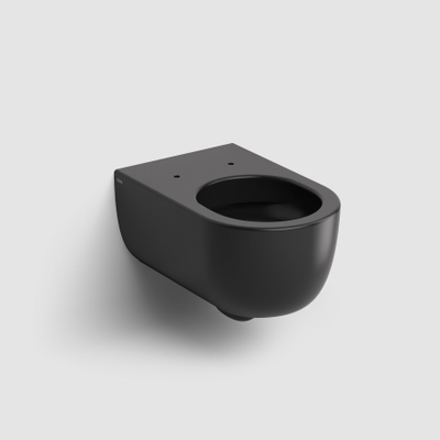 Clou Hammock randloze wandtoilet 37x56cm Keramiek Zwart mat