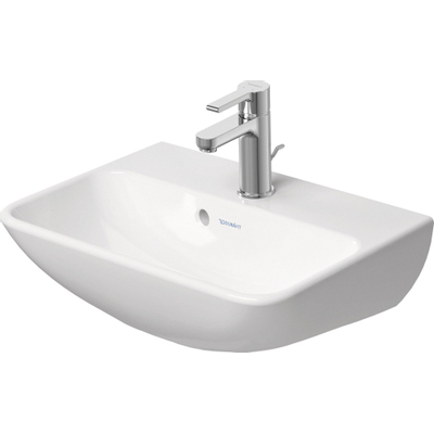 Duravit ME by Starck fontein 45x32cm met 1 kraangat met overloop met wondergliss wit