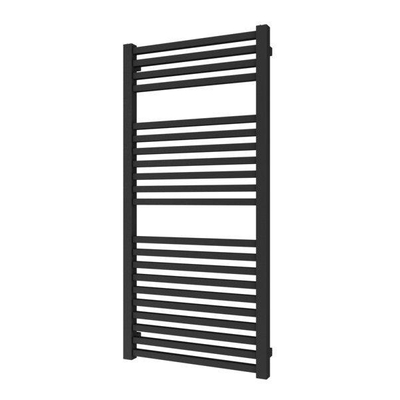 Plieger Roma designradiator horizontaal 1255x600mm 700W zwart grafiet (black graphite)