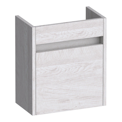 BRAUER Adore fonteinonderkast - 40x45x22cm - met 1 deur greeploos linksdraaiend Forest Seashell