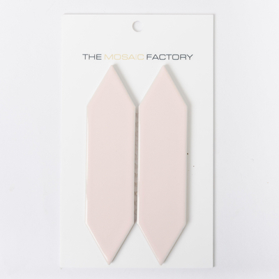 SAMPLE The Mosaic Factory Paris Picket mozaïektegel 4.8x19.5x.6.5cm wandtegel voor binnen en buiten Glans Roze