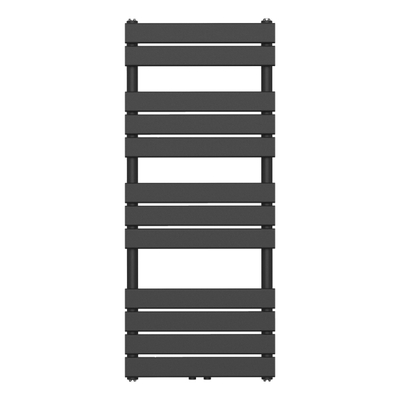 Belrad Handdoekradiator - middenaansluiting - 1200X500mm - Zwart