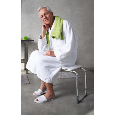 Ridder Pro badkamerkruk verstelbaar wit