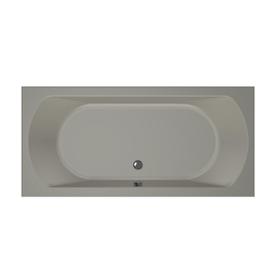 Xenz Lagoon ligbad - 190x90cm - met overloop - zonder afvoer - Acryl Cement Mat