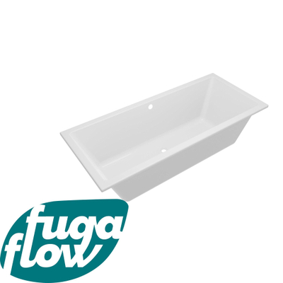 FugaFlow Efficiente Anta Ligbad - 180x80cm - acryl - glans wit