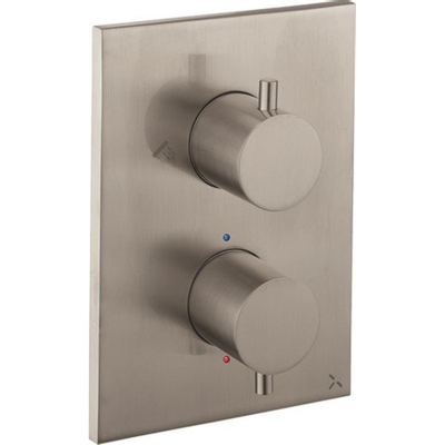 Crosswater MPRO Crossbox Douchekraan - inbouw - thermostatisch - 3 functies - incl. inbouwdeel - rvs geborsteld