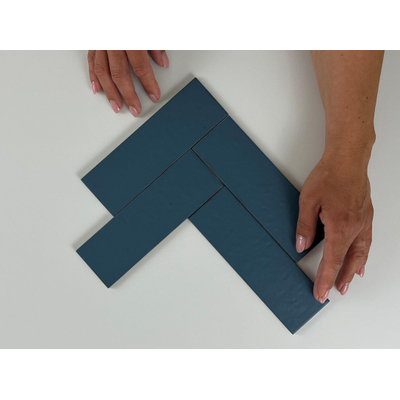 Equipe Cerámicas Kalma wandtegel - 6x18.6cm - Deep Blue mat (blauw)