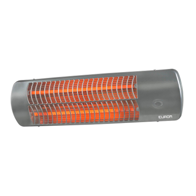 Eurom Badkamerkachel 1200watt 55.6x15.4x15.6cm metaal