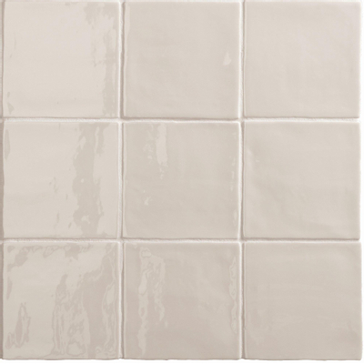 SAMPLE By Goof Wandtegel Oud Hollandse witjes oud ivoor Vintage Glans Ivoor Wit