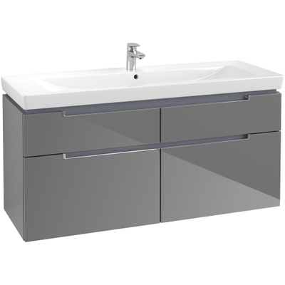 Villeroy & boch Subway 2.0 wastafelonderkast 128.7x59x44.9cm Grijs