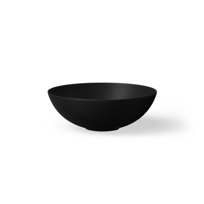 Looox sink collection opzet waskom rond diameter 30cm matt black