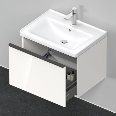 Duravit D-Neo wastafelonderkast 63.4x44x45.2cm 1 lade met softclose wit Hoogglans