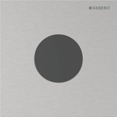 Geberit type 40 urinioir bedieningsplaat - batterij - rond - rvs geb/easy-to-clean