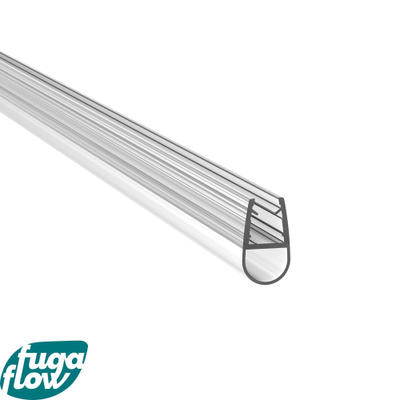 FugaFlow Efficiente Acces bolstrip/lekstrip/waterkering - universeel - 200cm inkortbaar - voor 6mm glas - transparant -