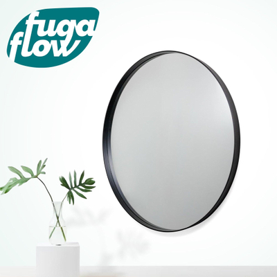 FugaFlow Eccelente Arredo spiegel badkamerspiegel - rond - 40cm - frame mat zwart