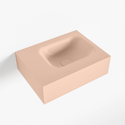 Mondiaz LEX Fontein - 40x30x12cm - wasbak Rechts - zonder kraangaten - solid surface - Rosee