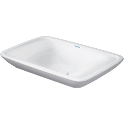 Duravit PuraVida opbouwwastafel met bevestiging en afvoer incl. keramische afdekkap 70x42cm wit