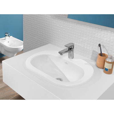 Villeroy en Boch O.novo wandbidet met overloop 1 kraangat wit