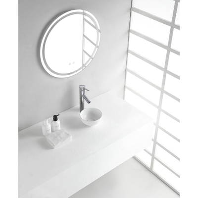 Wiesbaden Consilio waskom rond 20 x 9 cm keramiek mat wit