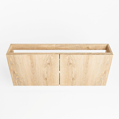 Mondiaz FOWY fonteinonderkast - 90x22x50cm - 2 deuren - push to open - softclose - Washed Oak