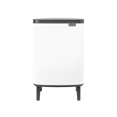 Brabantia Bo Hi Afvalemmer - 12 liter - kunststof binnenemmer - wit