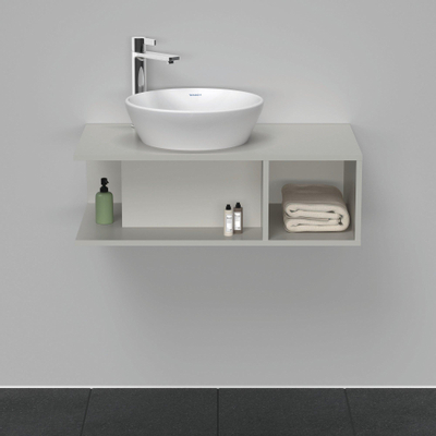 Duravit D-Neo wastafelonderkast 80x26x48cm Betongrijs Mat