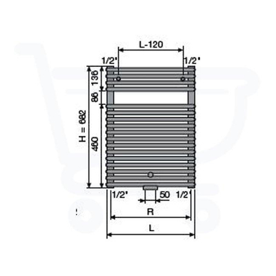 Vasco Hedera HRBM designradiator 597x682mm 481 watt wit