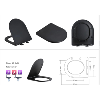 Xellanz Nibiru rimless wandcloset met toiletzitting softclose en quick release mat zwart