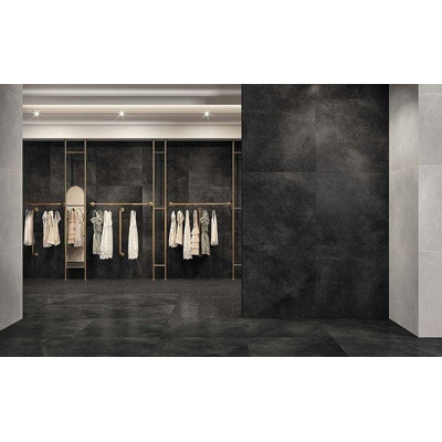 SAMPLE Fap Ceramiche Vloer- en wandtegel Nux Dark Gerectificeerd Natuursteen look Mat Antraciet