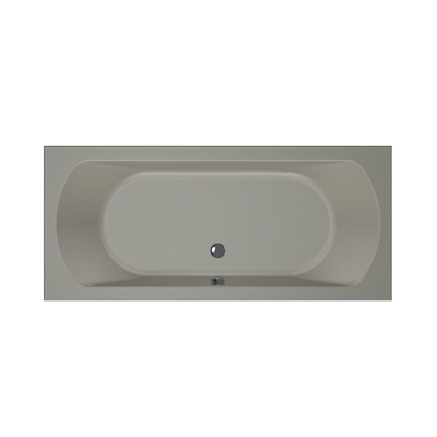 Xenz Lagoon ligbad - 180x80cm - met overloop - zonder afvoer - Acryl Cement Mat