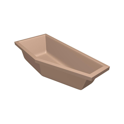 Xenz Society Compact ligbad 170x75x44cm links met poten zonder afvoer Acryl Bahama beige Hoogglans