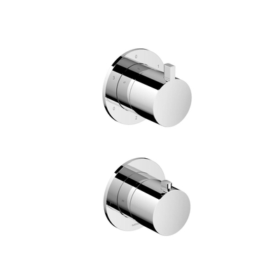 Hotbath Ace Afbouwdeel - voor inbouwthermostaat - 3-weg - omstel - Chroom