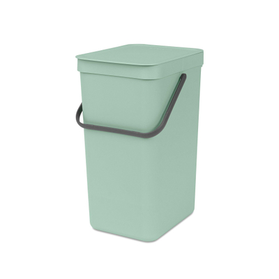Brabantia Sort & Go Afvalemmer - 16 liter - hengsel - met beugel - jade green