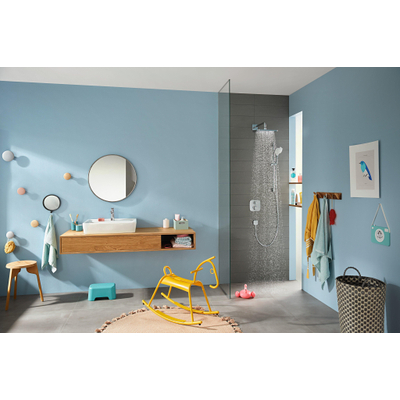 Hansgrohe Talis Es wastafelkraan 110 met push open garnituur chroom