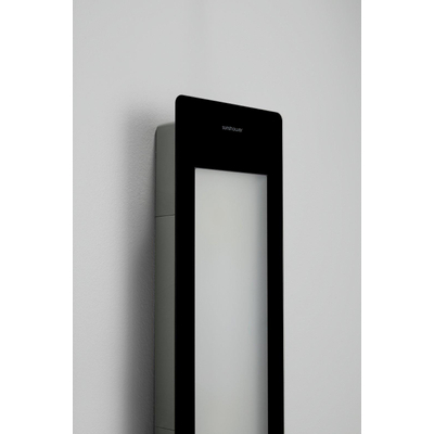 Sunshower Round Medium Plus infrarood + UV licht opbouw incl. Wandbeugel 140x33x12cm inclusief 5 jaar garantie Black